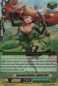 Gourmet Battler, Relish Girl Card Front