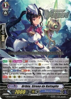 Orthia, Sirena da Battaglia Card Front