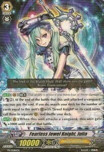 Fearless Jewel Knight, Julia Card Front