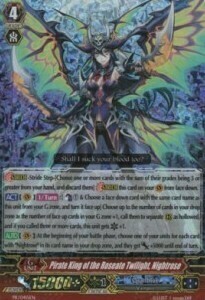 Pirate King of the Roseate Twilight, Nightrose Card Front