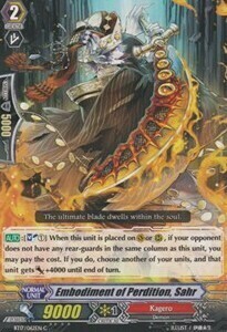 Embodiment of Perdition, Sahr [G Format] Card Front