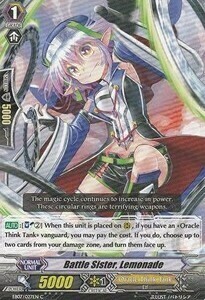 Battle Sister, Lemonade Card Front