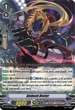 Ambush Dexter [V Format] Card Front