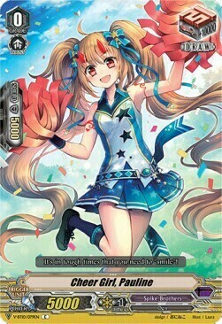 Cheer Girl, Pauline [V Format] Card Front