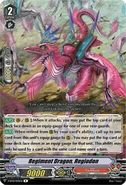 Regiment Dragon, Regiodon Card Front