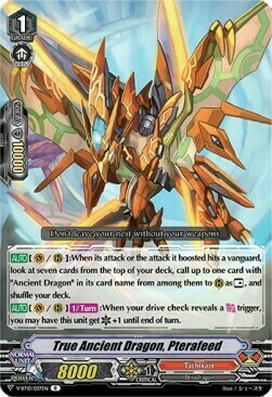 True Ancient Dragon, Pterafeed [V Format] Card Front