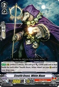 Stealth Beast, White Mane [V Format] Card Front