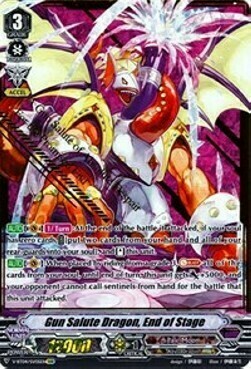 Gun Salute Dragon, End of Stage [V Format] Card Front