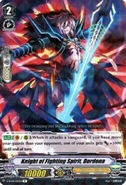 Knight of Fighting Spirit, Dordona [V Format] Card Front