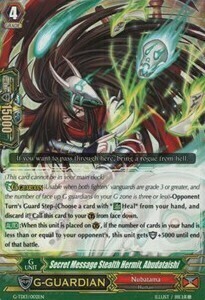 Secret Message Stealth Hermit, Abudataishi Card Front