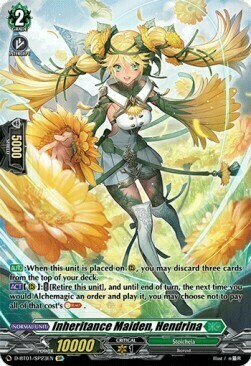 Inheritance Maiden, Hendrina Card Front