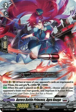 Aurora Battle Princess, Agra Rouge Card Front