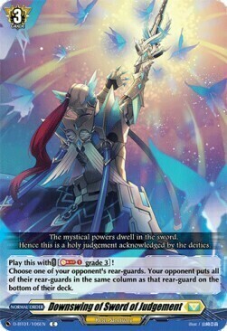 Downswing of Sword of Judgement Card Front