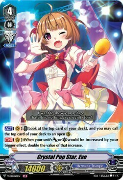 Crystal Pop Star, Eve Card Front