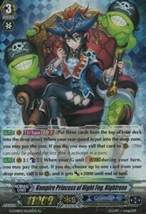 Vampire Princess of Night Fog, Nightrose Card Front