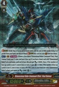 Dimensional Robo Command Chief, Final Daimax Card Front