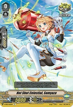 Hot Shot Celestial, Samyaza [V Format] Card Front