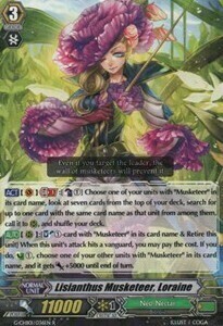 Lisianthus Musketeer, Loraine Card Front