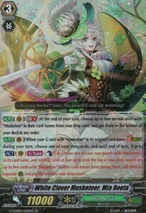 White Clover Musketeer, Mia Reeta Card Front