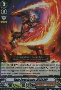 Twin Swordsman, MUSASHI Card Front