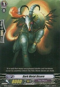 Dark Metal Bicorn Card Front