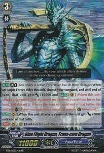 Blue Flight Dragon, Trans-core Dragon Card Front