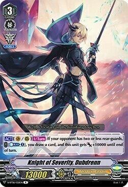 Knight of Severity, Dubdrenn [V Format] Card Front