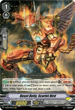 Beast Deity, Scarlet Bird [V Format] Card Front