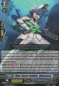 Blue Storm Soldier, Eldermoss [G Format] Card Front