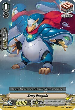 Army Penguin [V Format] Card Front