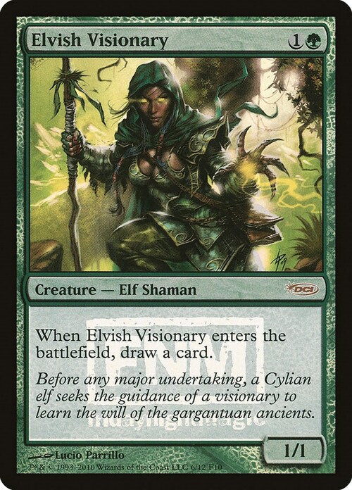 Elvish Visionary Card Front