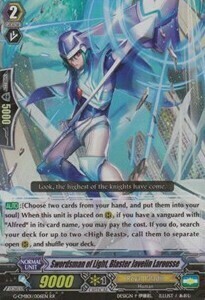 Swordsman of Light, Blaster Javelin Larousse Card Front