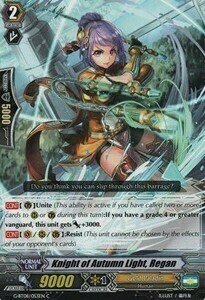 Knight of Autumn Light, Regan [G Format] Card Front