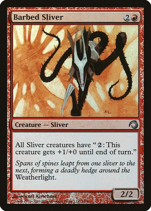 Barbed Sliver Card Front