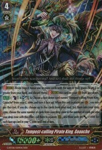 Tempest-calling Pirate King, Goauche Card Front