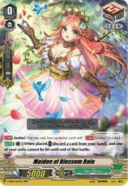 Maiden of Blossom Rain [V Format] Card Front