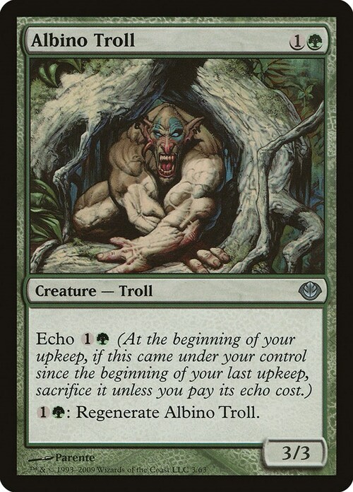 Albino Troll Card Front