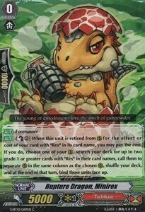 Rupture Dragon, Minirex [G Format] Card Front