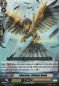 Liberator, Stiletto Hawk Card Front