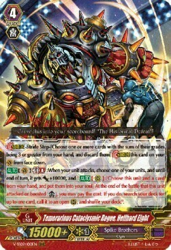 Temerarious Cataclysmic Rogue, Hellhard Eight Card Front