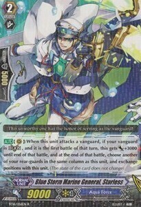 Blue Storm Marine General, Starless [G Format] Card Front