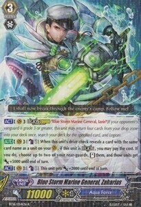 Blue Storm Marine General, Zaharias Card Front