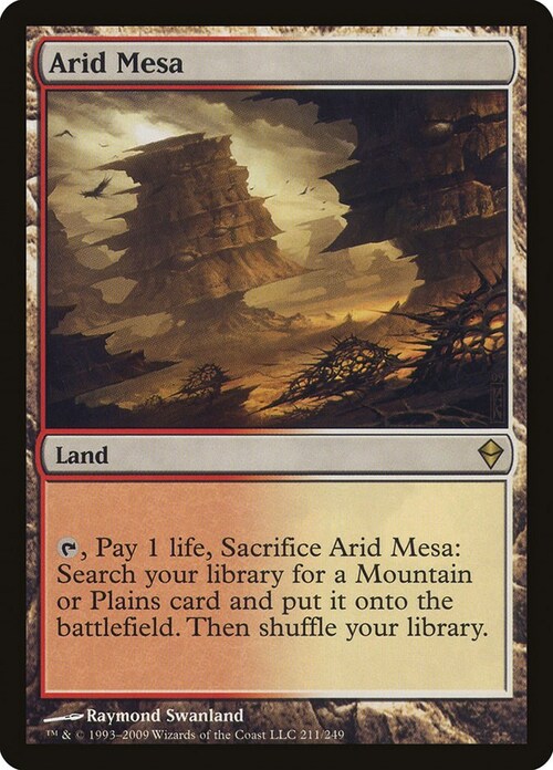 Arid Mesa Card Front