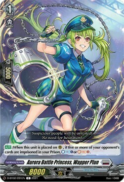 Aurora Battle Princess, Wapper Plun [D Format] Card Front