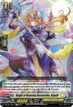 Knight of Heavenly Destruction, Kapald Card Front