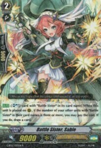 Battle Sister, Sable Card Front