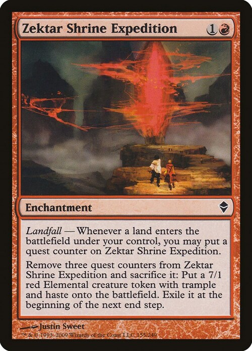 Zektar Shrine Expedition Card Front