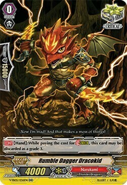 Rumble Dagger Dracokid [V Format] Card Front