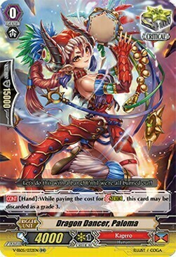 Dragon Dancer, Paloma [V Format] Card Front