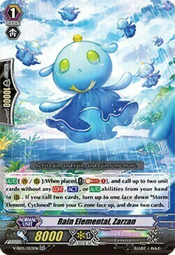 Rain Elemental, Zarzan [V Format] Card Front